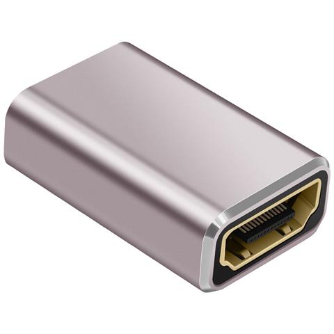 Adattatore Hdmi Femmina Verso Hdmi Femmina 2.1 8k Uhd, Argento - Foto 10