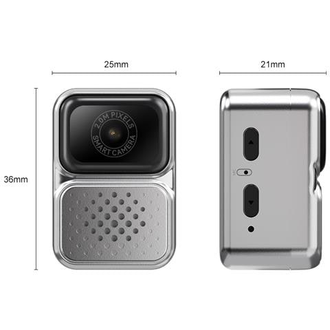 Mini Fotocamera Portatile: Registrazione Hd 480p, Schermo Ips Da 0.96"" E Design Alla Moda Grey - Foto 5