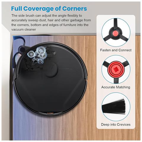 Kit Di 17 Accessori Compatibile Con Eufy Robovac E28 Omni /e25 Omni - Spazzole Principali, Spazzole Laterali, Sacchetti Per La Polvere - Foto 7