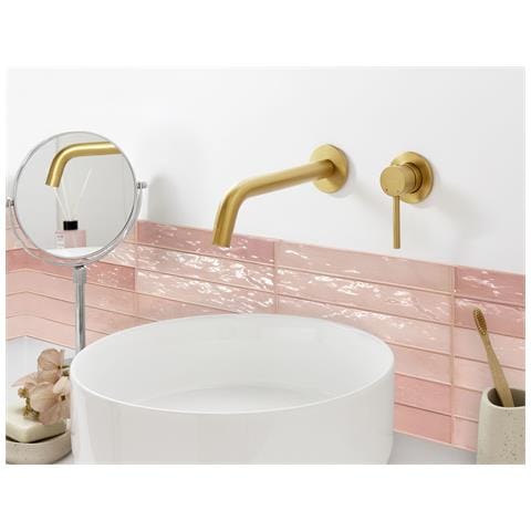 Rubinetto Miscelatore Da Parete Per Lavabo Traful Ottone Oro - Foto 1
