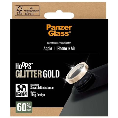 Vetro Protettivo Obiettivo Fotocamera Per Iphone Air Glitter, Argento - Foto 4