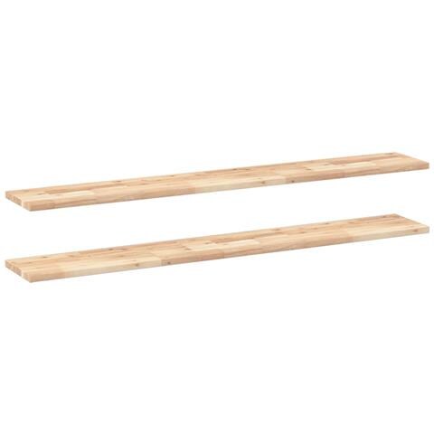 Mensole da Parete 2 pz 160x20x2 cm Legno Acacia Non Trattato - Foto 1