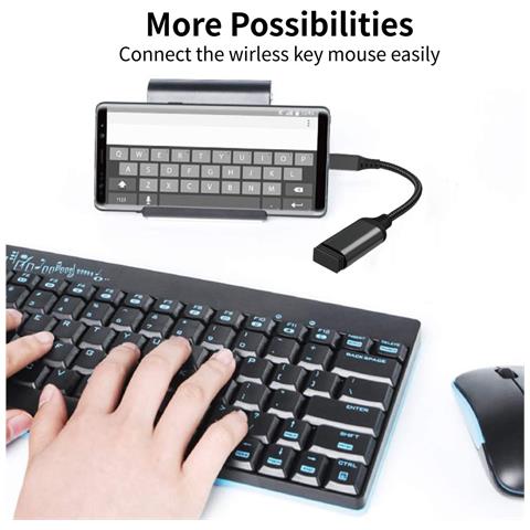 Adattatore Otg Cavo Di Trasferimento Dati Type-c A Usb 3.0 Per Mobile, Tablet E Auto - Foto 5