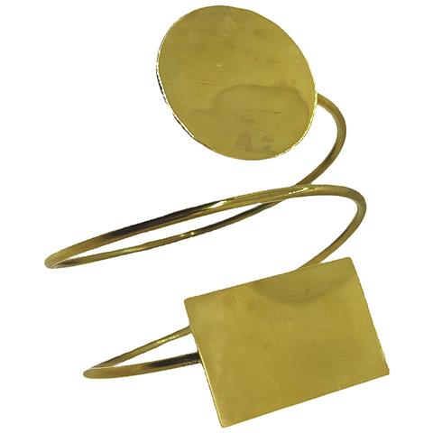 Bracciale Duplo In Ottone Placcato Oro - Foto 1