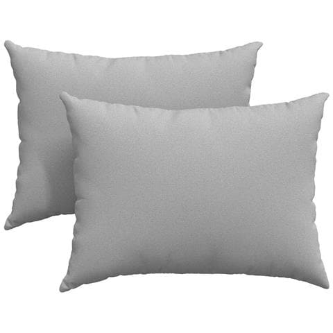Cuscini da Divano 2 pcs Grigio 70 x 50 cm Tessuto - Foto 1