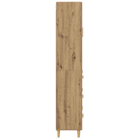 Credenza con cassetto Rovere artigianale 69,5 x 34 x 180 cm - Foto 9