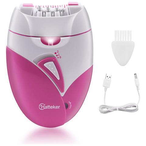 Epilatore Elettrico Rosa - Rimozione Indolore Dei Peli Con Ricarica Usb E Luce Led - Foto 1