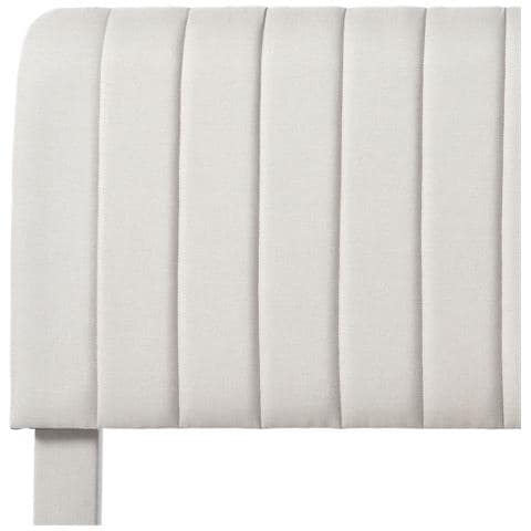 Letto Singolo In Lino Grigio-beige Con Testiera Regolabile E Design Semplice Moderno - Foto 3