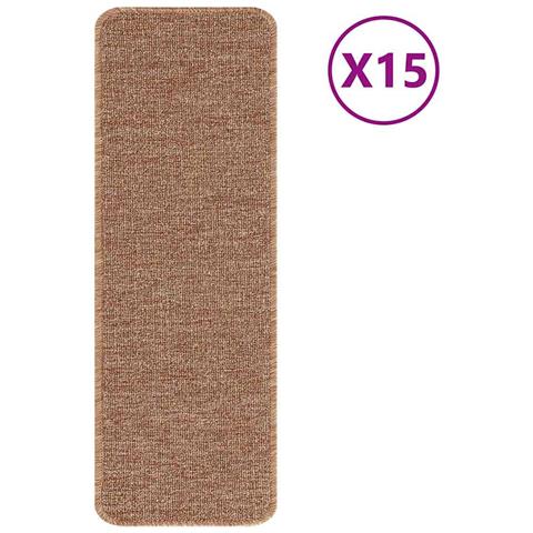 Tappetini Antiscivolo per Scale 15 pcs Giallo 60 x 25 cm PP - Foto 1
