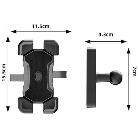 Supporto Magnetico Per Telefono Da Golf - Nero, Supporto Per Auto Rotante A 360° - Foto 6
