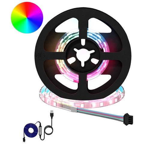 Striscia LED 2 pcs Nero e trasparente 350 mm Rame e plastica - Foto 1