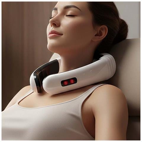 Massaggiatore Per Il Collo 3d Smart Fit Con Impulsi Elettrici E Trazione Magnetica - Foto 2