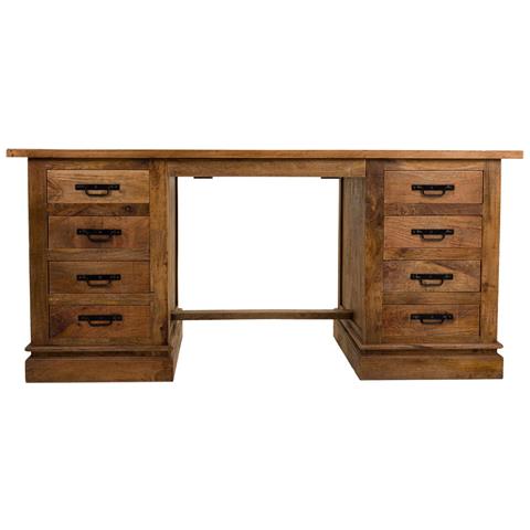 Scrivania In Legno Marrone 180x75x80h - Foto 2