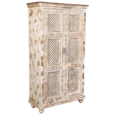 Armadio Artigianale In Legno Bianco 104x43x188h Cm - Foto 1