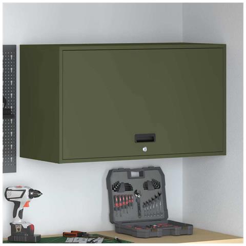 Armadio a muro per garage Oliver verde 90 x 40 x 53 cm - Foto 2