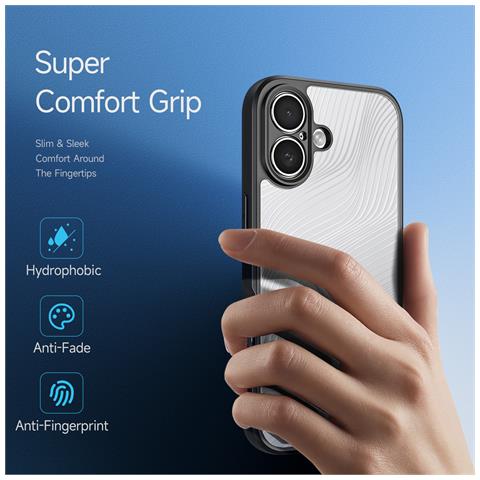 Cover per iPhone 17 - TPU+PC, Nero - Foto 4