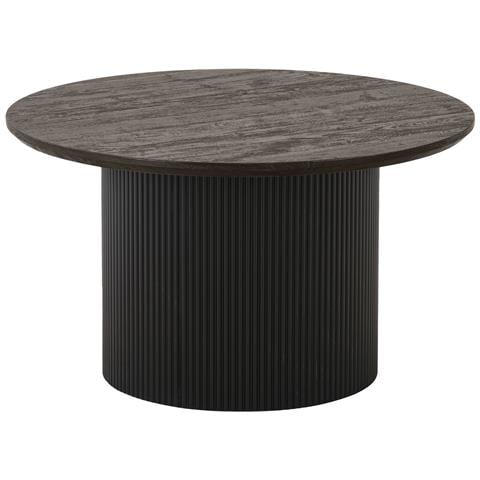 Tavolino Boavista-marrone Scuro-mdf-80x80x45 Cm - Foto 1