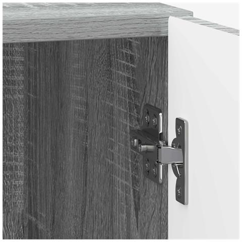 Armadio da Notte 2 pcs Grigio Sonoma 43 x 34,5 x 50 cm - Foto 9