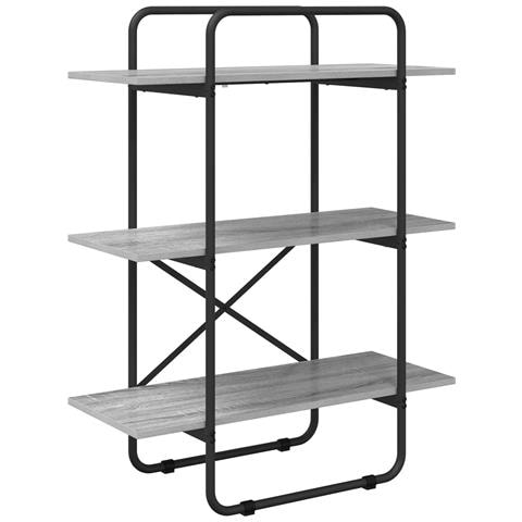 Libreria 3 livelli 60 x 35 x 105 cm PB Sonoma grigio - Foto 1