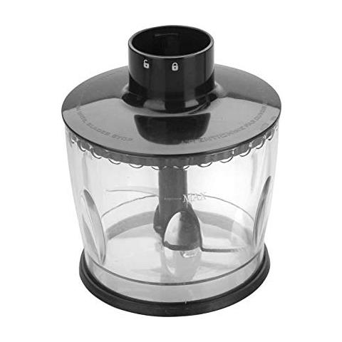 61671 - Frullatore elettrico con tritatutto e bicchiere da 500 ml, 700 W - Grigio - Foto 2