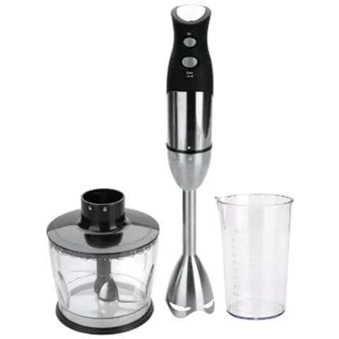 61671 - Frullatore elettrico con tritatutto e bicchiere da 500 ml, 700 W - Grigio - Foto 1