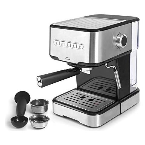 69256 - Macchina da caffè espresso con 2 erogatori di caffè e funzione di riscaldamento /schiuma del latte, - Foto 1