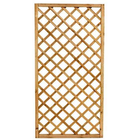 Pannello Grigliato Rettangolare in Pino 4 Pezzi - Foto 1