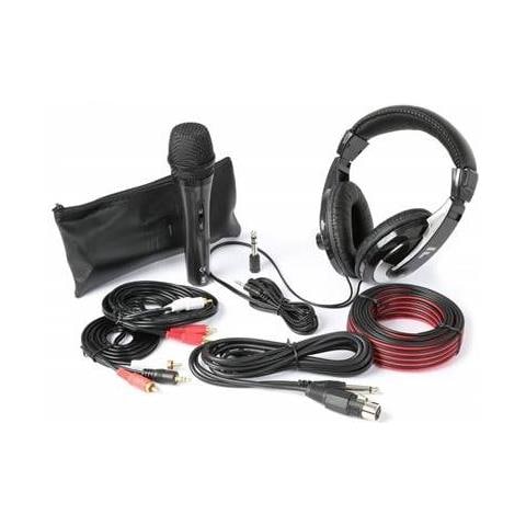 Set Live Dj Cuffie Con Borsa + Microfono + 10 Mt. Piattina + Cavo Pc + Cavo Rca Art. 100872 - Foto 6