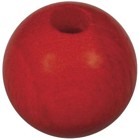 Perline In Legno Lucido Rosso 100% Fsc, 8 Mm - Foto 1