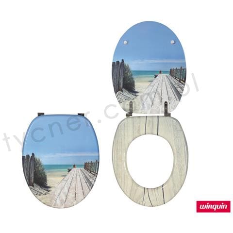20719122 - Sedile Copri Wc Trendy Line, Motivo: Spiaggia - Foto 3