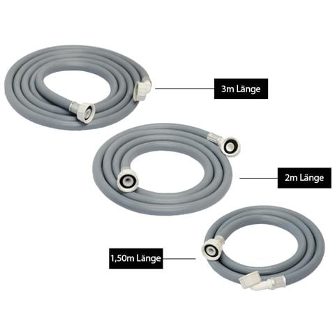 Tubo Carico Pvc Acqua Lavatrice 1,5m Connessione 3/4"" Diritta 3/4"" A Pipa 60 Bar - Foto 6