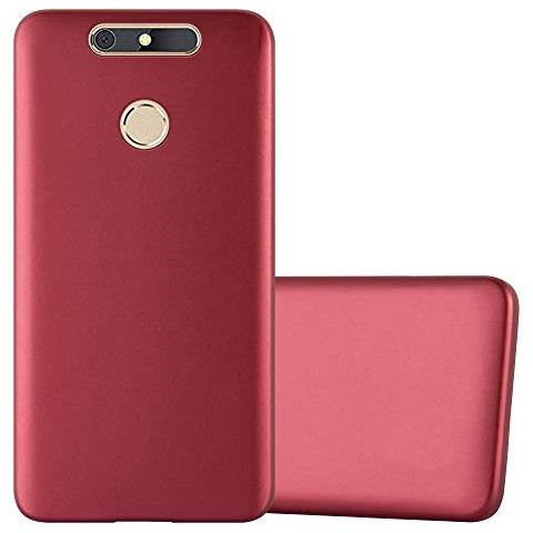Custodia Compatibile Con Zte Blade V8 Mini In Rosso Metallico - Coperchio Protettivo In Silicone Tpu Flessibile - Foto 1