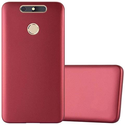 Custodia Compatibile Con Zte Blade V8 Mini In Rosso Metallico - Coperchio Protettivo In Silicone Tpu Flessibile - Foto 2