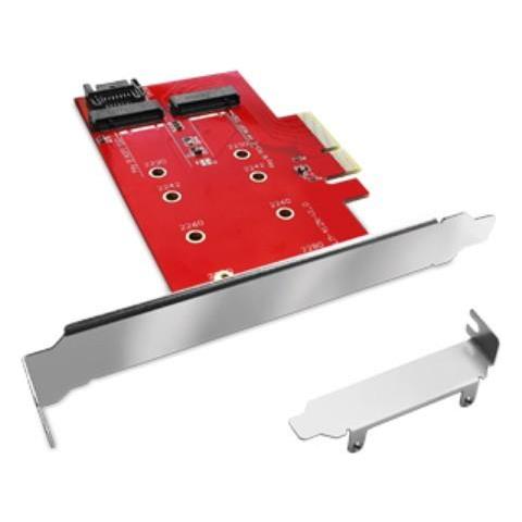 Adattatore   A06-m2-dual-p4 Per Install. Su Pc Un Ssd M.2/nvme O M.2/sata Dim- 80.60.42.30mm Su Slot Pcie-4/8/16x - Foto 7