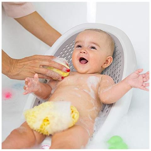 Jelly - Sdraietta Da Bagno Richiudibile, Morbida Confortevole E Per Il Bagnetto Del Neonato 0-8 Mesi (8kg) - Turchese - Foto 2