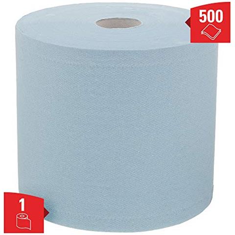 Wypall 7300 Maxi Rotolo Di Panno In Carta Per La Pulizia E La Manutenzione L20, 2 Veli, 1 Rotolo X 500 Fogli, Azzuro - Foto 2