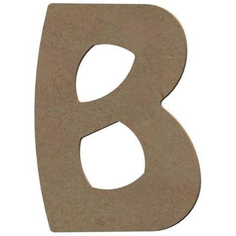 Lettera Maiuscola B Di Legno Mdf Da Decorare - 8 Cm - Foto 1