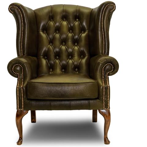 Poltrona Plainwing - Verde Muschio - Pelle - Foto 1