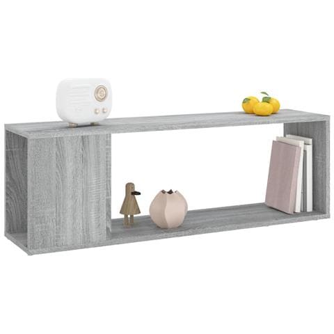 Mobile Tv Grigio Sonoma 100x24x32 Cm In Legno Multistrato - Foto 7