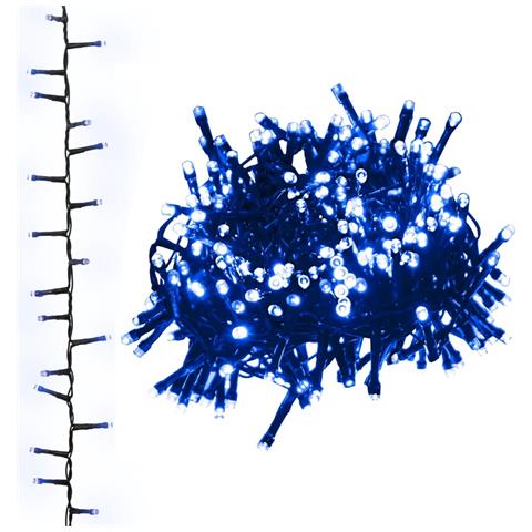 Stringa LED Compatta con 400 Luci LED Blu 13 m PVC - Foto 1