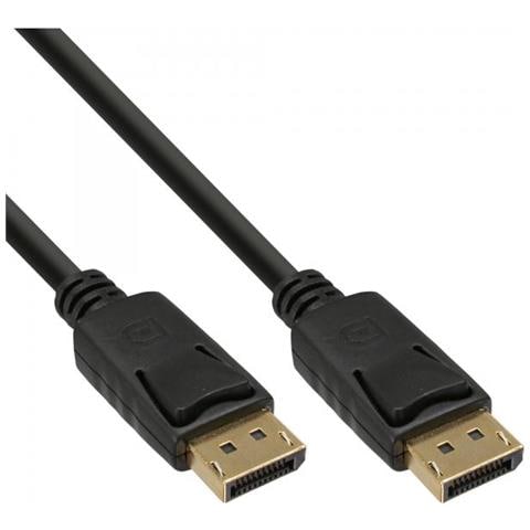 Cavo Displayport - Nero - Contatti Placcati Oro - 0,3 M - Foto 2