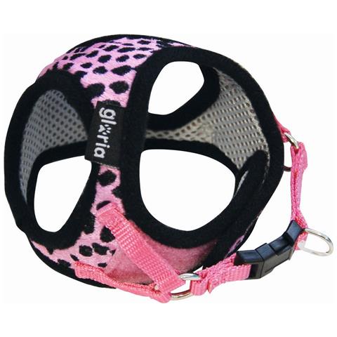 Imbracatura Per Cani Leopardo 27-35 Cm Rosa Taglia M - Foto 1