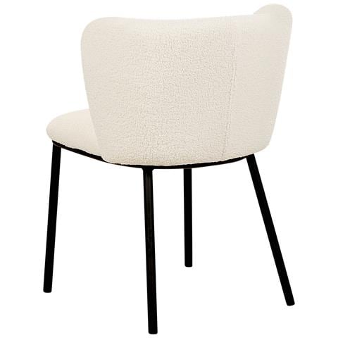 Set Di 2 Sedie Da Pranzo Bouclé Bianco Sporco Mina - Foto 2