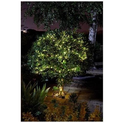 Ghirlanda Solare Da Esterno Luci200 Led Bianco Caldo - 21,9 M - Foto 1