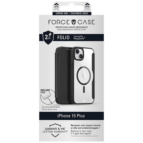 Custodia Per Iphone 15 Plus Rinforzata Magsafe Con Aggancio Tracolla, Nero - Foto 5