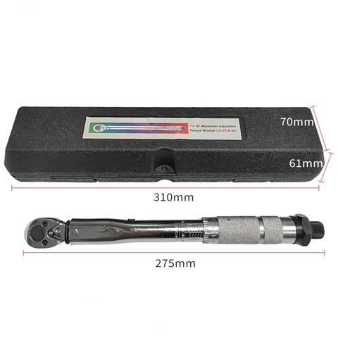 Chiave Dinamometrica 1/4in, 5-25nm, 5kg Per La Manutenzione Della Bicicletta - Foto 3