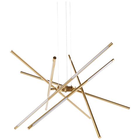 Lampadario A Led Palun Con Dimmer Metallo Oro - Foto 2