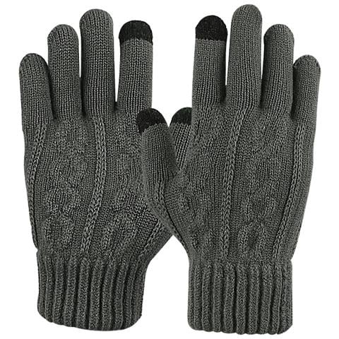 Guanti Con Dita Separate Per Touch Screen Darkgrey - Foto 1