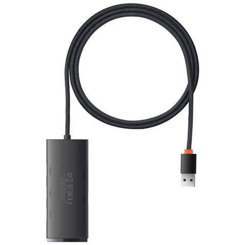 WKQX030101 hub di interfaccia USB 3.2 Gen 1 (3.1 Gen 1) Type-A 5000 Mbit /s Nero - Foto 1