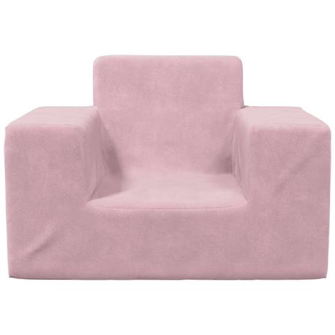 Divano per Bambini Rosa in Morbido Peluche - Foto 2